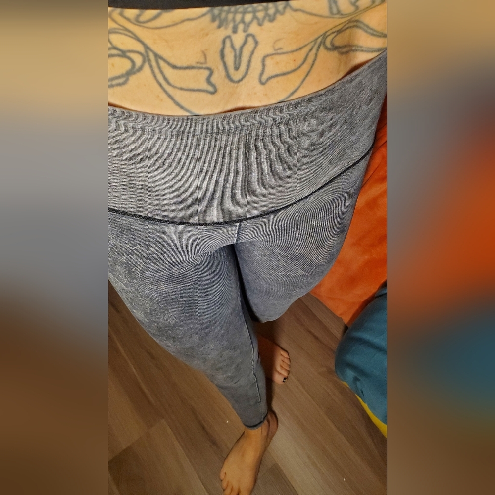 Aerie  Gray Leggings 92 % Cotton